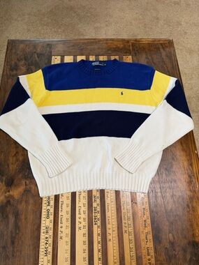 Vintage Polo Ralph Lauren Block Stripe Sweater